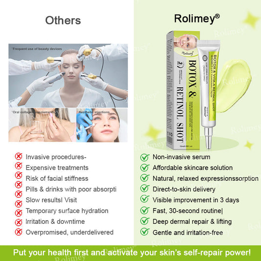 👨⚕️Made and shipped from Australia 💫Rolimey® Botox & Vita-A Retinol Shot Wrinkle-Lift Tightening cream - Last Day Promotion 70% OFF