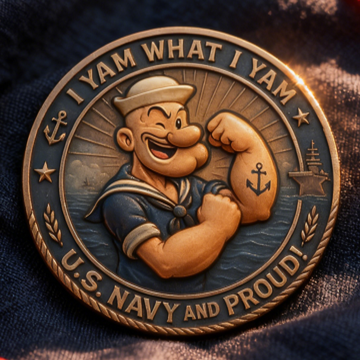 🇺🇸U.S. Navy Commemorative Cap & Coin – Anchor of Freedom⚓