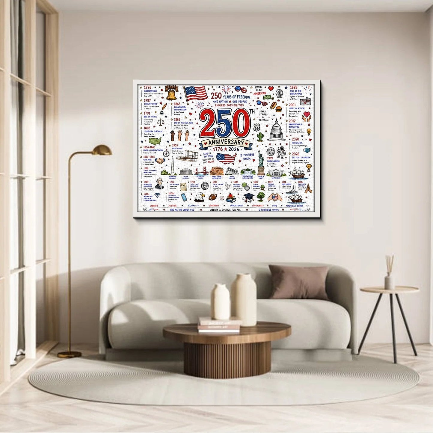 🔥250th Anniversary 70% OFF -🧩 Patriotic America Jigsaw Puzzle 1000 Pieces 🎁 Buy 2 Free Shipping