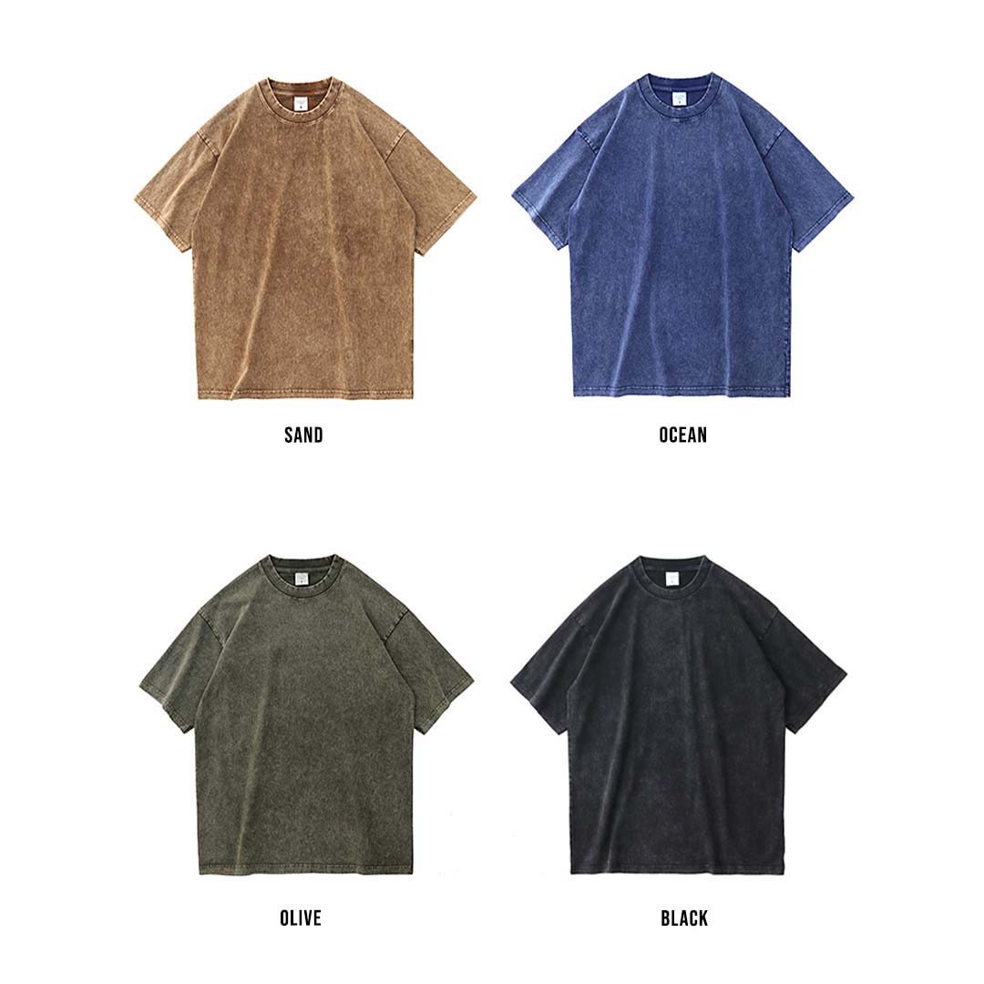 1/4 Pack Oversized Tshirts Unisex Gym Vintage Heavyweight T Shirts Cottonn Workingout Acld Wakesh Bggy Teens