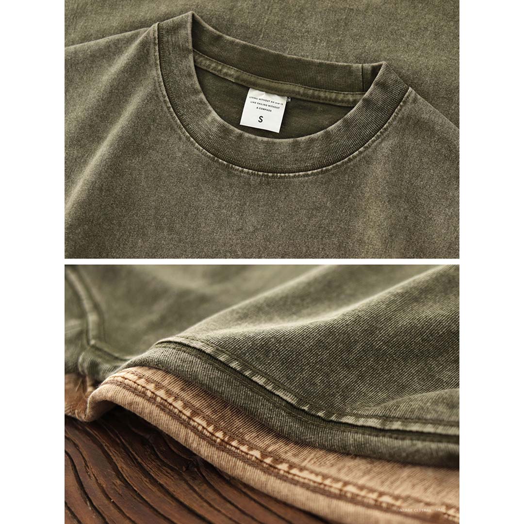 1/4 Pack Oversized Tshirts Unisex Gym Vintage Heavyweight T Shirts Cottonn Workingout Acld Wakesh Bggy Teens