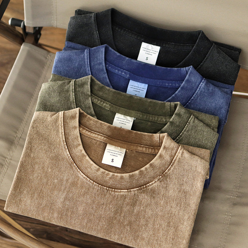 1/4 Pack Oversized Tshirts Unisex Gym Vintage Heavyweight T Shirts Cottonn Workingout Acld Wakesh Bggy Teens