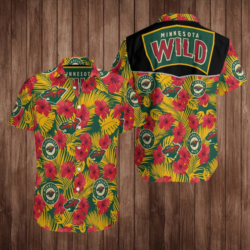 NHL Team Spirit Hawaiian Shirt – Vintage Hockey Fan Button Up Shirt