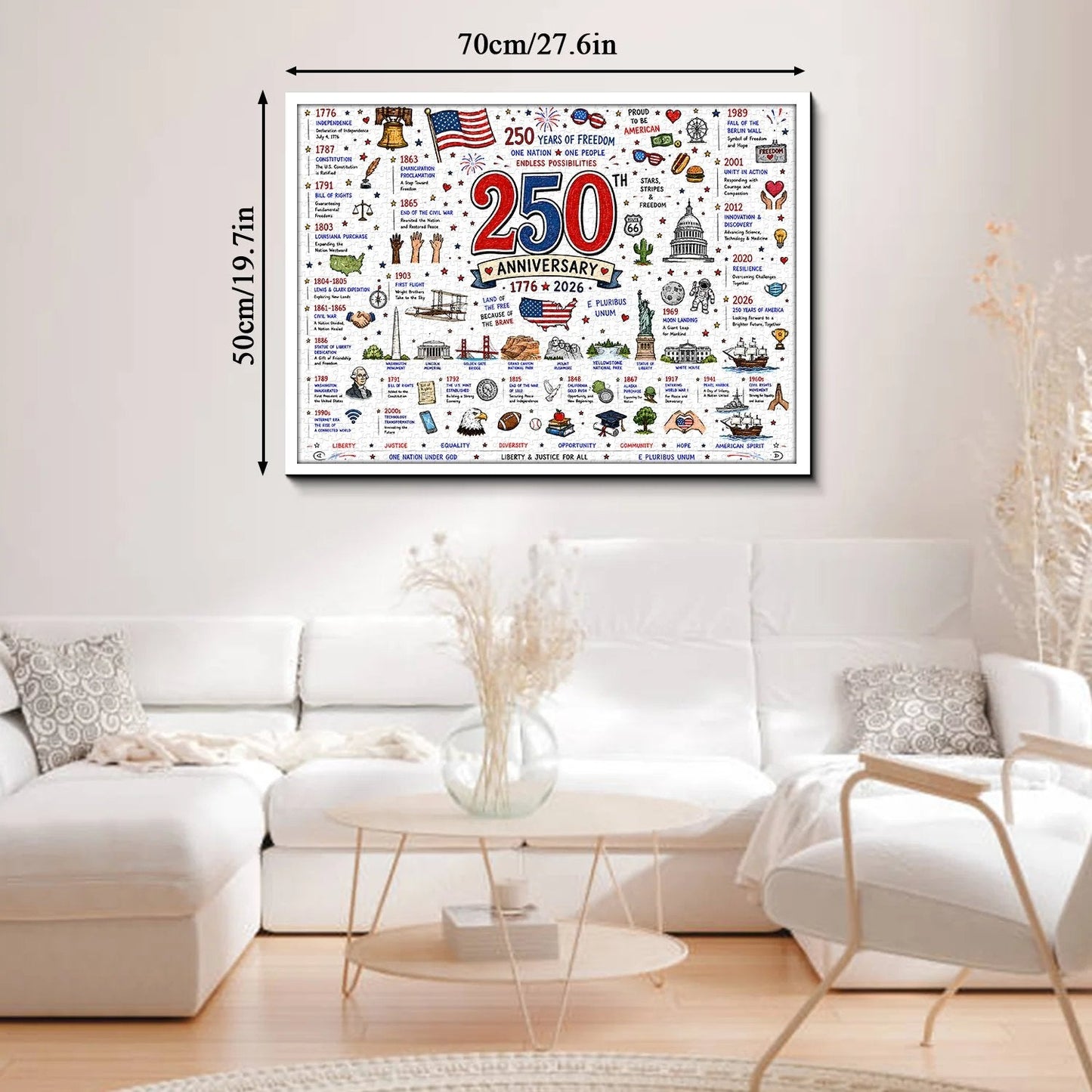 🔥250th Anniversary 70% OFF -🧩 Patriotic America Jigsaw Puzzle 1000 Pieces 🎁 Buy 2 Free Shipping