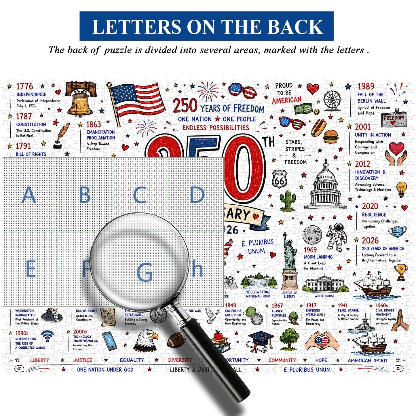 🔥250th Anniversary 70% OFF -🧩 Patriotic America Jigsaw Puzzle 1000 Pieces 🎁 Buy 2 Free Shipping